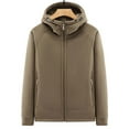 thumbnail image 5 of Men's Autumn and Winter Jacket, Thickened Hooded Jacket, Outdoor Loose and Casual Coat, Brown Xxxl, 5 of 5