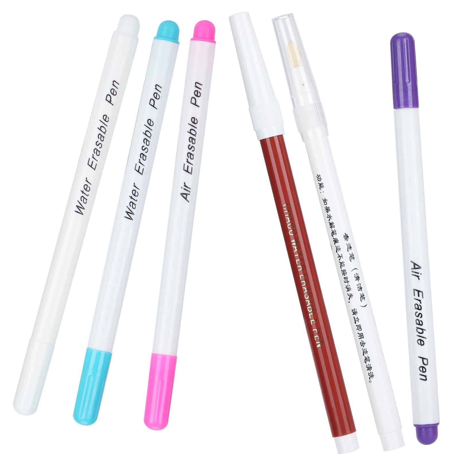 Fabric Marker, Sewing Pen 6pcs Water-Soluble  For DIY Drawing Lines Patterns For Handicraft Needlework