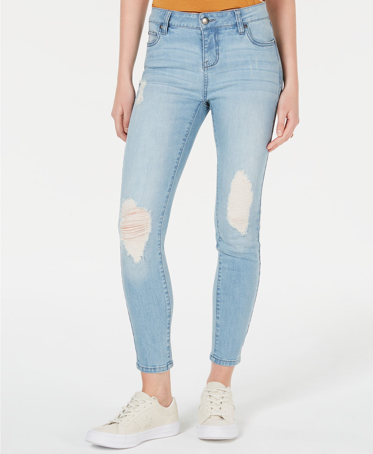 Celebrity Pink - Ripped Skinny Ankle Jeans - Juniors - 9 - Walmart.com