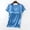 Blue, variant on YHAJDS Basic Tops for Innerwear or Summer T Shirts Womens Tops Short Sleeve Round Neck Built In Bra Pullover Tee