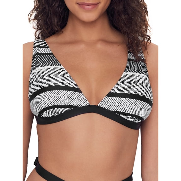 Kenneth Cole Womens Suit & Tie Bikini Top Style-KC0EL87 Swimsuit