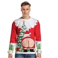 thumbnail image 4 of Suéter navideño feo unisex con estampado 3D, divertido jersey, jerséis, tops para Navidad, hombres, mujeres, fiesta, sudadera con capucha, 4 of 5