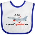 thumbnail image 3 of Inktastic Airplane Boys or Girls Baby Bib, 3 of 4