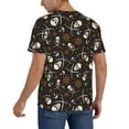 thumbnail image 2 of KLL Pirate Skulls for Men's Baseball Shirts,Short Sleeve Casual Shirts Button Down Shirt for Men Beach Summer Wedding Shirt-X-Large, 2 of 7