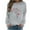 Gray, variant on Valentines Sweatshirts for Women Heart Graphic T-Shirt Drop Shoulder Long Sleeve Shirts Cute Crewneck Sweatshirt Valentine's Shirts for Women
