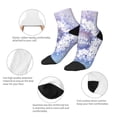thumbnail image 5 of Rateoe Round Snow Merry Christmas Pattern Quarter Crew Socks,Toe Seamed Ankle Socks,Cotton Cushioned Breathable Athletic Crew Sports Socks, 5 of 7