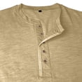 thumbnail image 5 of Fabrcox Henley T Shirts for Men Slim Fit Short Sleeve Men Top Big and Tall Basic Lightweight Spring Summer Workout Gym T Shirts for Man, 5 of 6