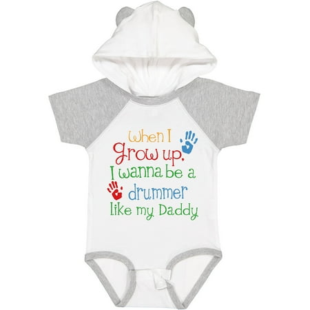 

Inktastic Drummer Like Daddy Gift Baby Boy or Baby Girl Bodysuit