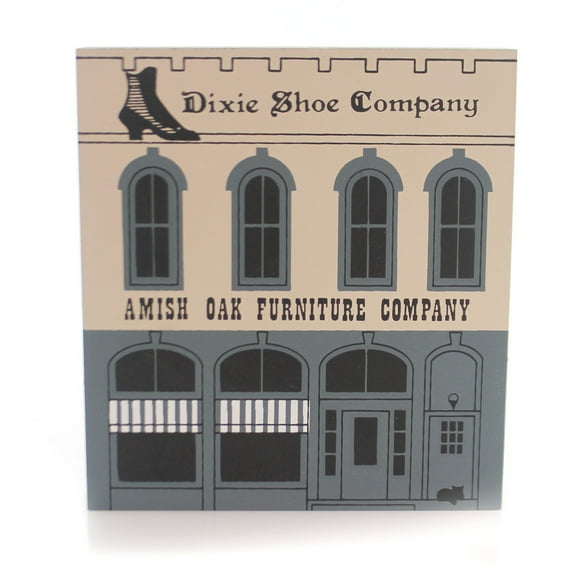 Cat's Meow Village 5.00In Amish Oak Dixie Shoe, Wood, Series V 5 Retired 0508-00