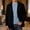 Black, variant on Gray Mens Blazers Long Sleeve Button Collared Western Style Suit Retro Vintage Corduroy Leisure Modern Solid Jackets Gray,S