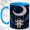 Blue, variant on Starry Astronaut Coffee Mug, Moon Swing Mug, Ceramic 11 oz