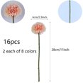 thumbnail image 2 of PEACNNG 16 Pcs Multicolor Flowers Artificial Nature Indoors Chrysanthemum Ball Silk Flowers for Bridal Wedding Bouquet Home Garden Party Coffee Decor Christmas, 2 of 5