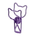 thumbnail image 3 of Paper Clips, Durable Reusable Hollow Design Attractive Decorative Stable Reliable Binder Clips Convenient Practical  for Home for Classroom for Office Purple,Blue,Silver,Gold, 3 of 7