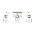 thumbnail image 2 of Trade Winds Lighting 3-Light Bathroom Vanity Light In Polished Nickel, 2 of 6