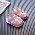 thumbnail image 2 of Duqingm Sandals for Girls Toddler Classic Fisherman Sandals Girls Closed Toe Water Pool Beach Sandal Naturally Splay Pink,5.5, 2 of 7