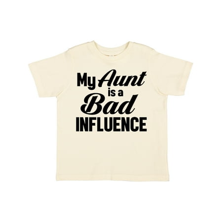

Inktastic My Aunt is a Bad Influence Gift Toddler Boy or Toddler Girl T-Shirt