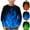Blue, variant on Hpgjzj Boys Long Sleeve Tees Shirts Girls Tops Kids Tshirts 3D Flame Print Crewneck Pullover