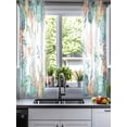 thumbnail image 2 of Beach Coastal Sheer Curtains 54 Inch Length 2 Panels Set for Living Room/Bedroom, Summer Coral Starfish Nautical Ocean Kitchen Curtains Grommet Semi-Sheer Curtains Drapes Window Treatments 42"x54"x2, 2 of 7