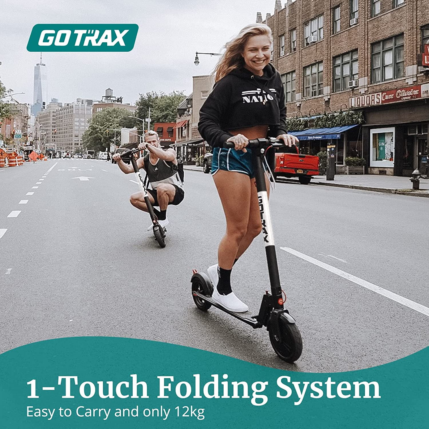 Gotrax GXL V2 Commuting Electric Scooter 8.5 Air Filled Tires 15.5MPH 9 12 Mile Range Version 2