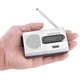 thumbnail image 1 of Radio AM FM portátil PUSOKEI Mini estéreo Pocket plateada, 1 of 6