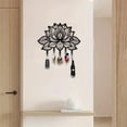 thumbnail image 6 of HELLOYOUNG Metal Wall Coat Rack, 6 Hook Heavy Duty Wall Mounted Hanging Storage Organizer, Black Iron Entryway Hallway Home Decor Bedroom Closet, 6 of 6