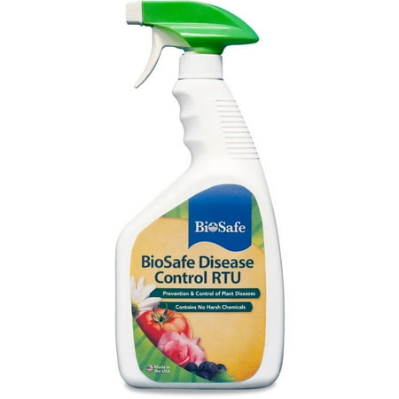 BioSafe Disease Control RTU - 32 oz - Organic Fungicide Bactericide - Ready to Use - OMRI Listed - EPA Registered. Safe for Plants, Flowers, Fruit & Vegetable Gardens.