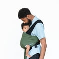 thumbnail image 2 of Moby Wrap Easy-Wrap Baby Carrier in Olive/Onyx, 2 of 12