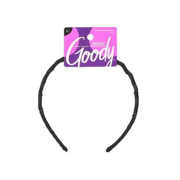 Goody Color - Ribbon Wrapped Headband - Black - 1Ct