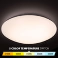 thumbnail image 2 of WAC Lighting Glo 16" 1-Light LED 5-CCT Energy Star Aluminum Flush Mount in White, 2 of 5