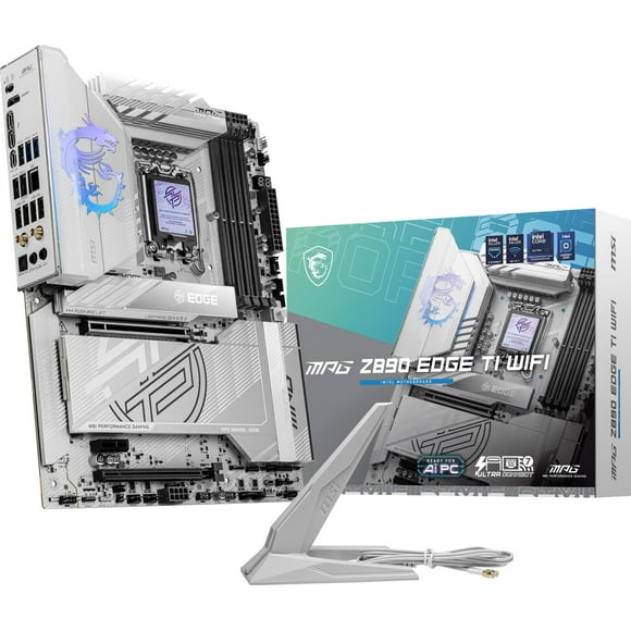 MSI MPG Z890 Edge TI WiFi Gaming Motherboard (Support Core Ultra Series 2 Intel Processors, LGA 1851, DDR5, PCIe 5.0, M.2, SATA, 5Gbps LAN, USB Type-C, Wi-Fi 7
