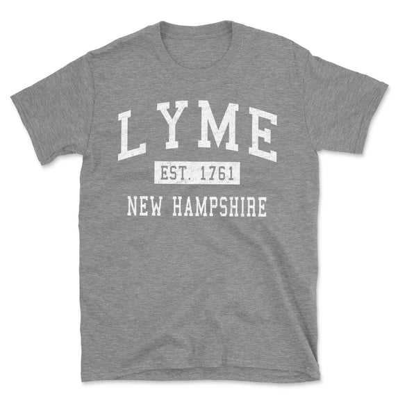 Lyme New Hampshire Classic Established Men's Cotton T-Shirt