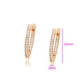thumbnail image 2 of Modernas Arracadas en V para Dama con Swarovski Oro 18K Lam dorado Unitalla, 2 of 7