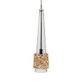 thumbnail image 1 of WAC Lighting Kalysta Halogen Quick Connect Pendant Champagne Diamond Shade With Chrome Socket Set, 1 of 1