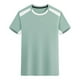 thumbnail image 5 of pstuiky Mangas cortas para hombre, Blusa deportiva informal de color liso con cuello redondo y manga corta elástica para hombre camisas casuales para hombre m, 5 of 6
