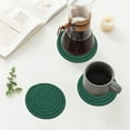 thumbnail image 6 of Uscallm Round Woven Placemats Set of 6, Table Mats for Dining Table, Heat Resistant Non-slip Table Placemats with Storage Bracket Deals of The Day Today'S Deals, 6 of 6