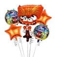 thumbnail image 3 of Kit de decoraciones de fiesta de cumpleaños de Disney Inside Out 2, dentro y fuera, vasos de papel, platos, servilletas, suministros de globos de fondo, 3 of 5