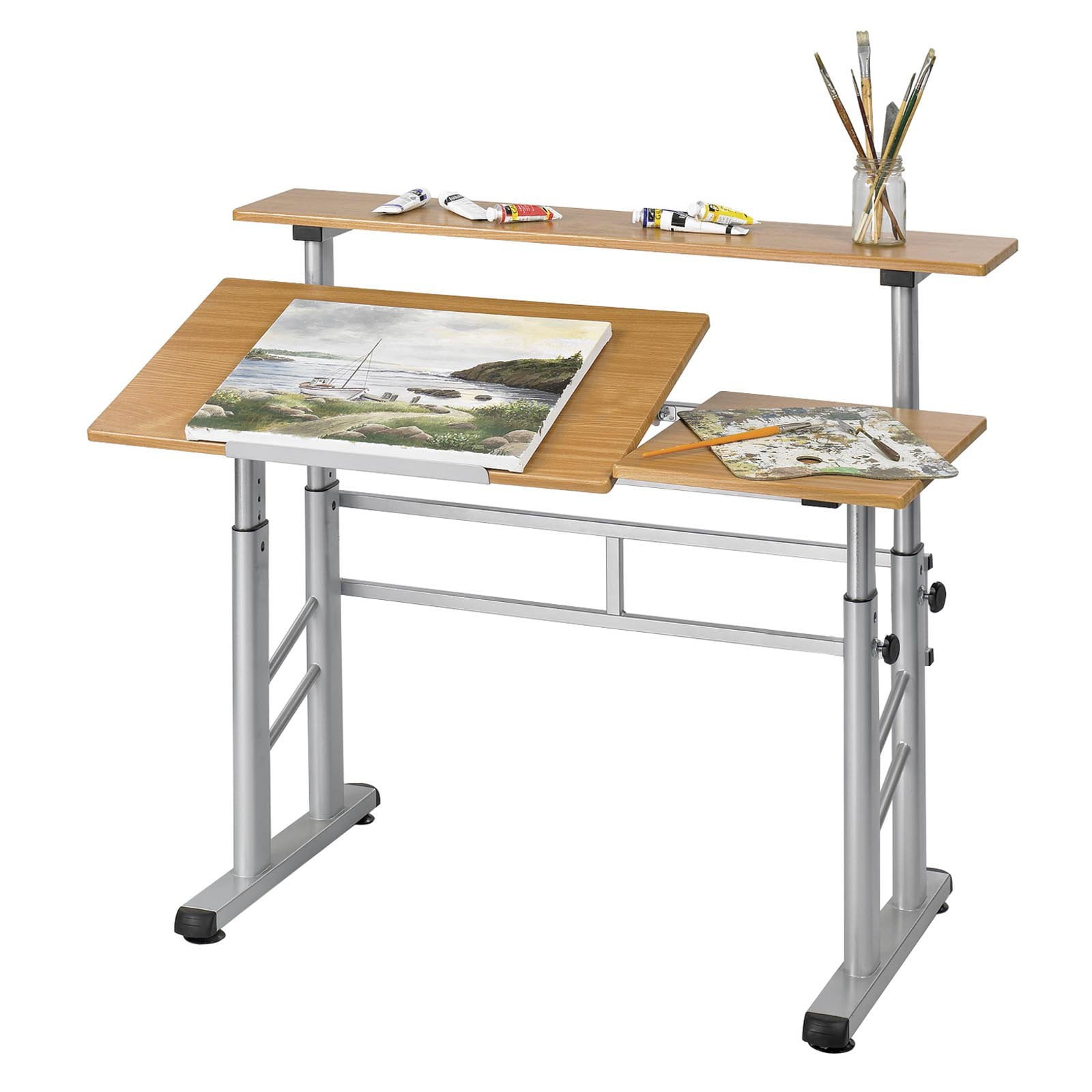 Safco Adjule Split Level Drafting Table Com