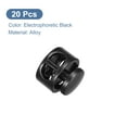 thumbnail image 3 of Uxcell 20pcs Double Hole Cord Locks End Fastener Slider for Drawstrings Shoelaces Backpacks Clothes, Black Matte, 3 of 5