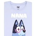 thumbnail image 3 of Bluey Women's Short Sleeve Family Matching Pajama Set Light Blue Nana, 3 of 3