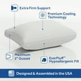 thumbnail image 3 of Sealy Performance Cooling Bed Pillow, Jumbo, White- Extra Firm, 2 Count, 3 of 8
