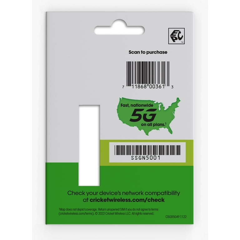 Cricket Wireless 3-in-1 SIM Card Kit - Walmart.com
