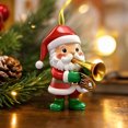 thumbnail image 2 of AMARHH Santa Claus Hanging Ornaments, 3D Flat Plastic Christmas Decorative Pendants, Hanging Decor Holiday Party Gifts for Christmas Tree Decor, 2 of 7