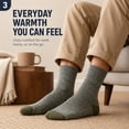 thumbnail image 3 of 5 Pairs Men's Wool Loop Socks, Winter Warm Thick Socks, Men's Outdoor Home Casual Socks fits all sizes 8-12, 3 of 9