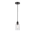 thumbnail image 2 of Innovations Lighting  Clymer - 1 Light 4" Cord Hung Mini Pendant Seedy/Matte Black, 2 of 5
