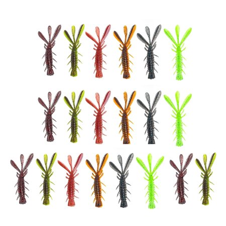 Yokua 5/6/7cm Artificial Shrimp Baits Soft Lures for Trout Swimbait Lures