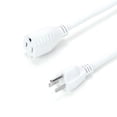 thumbnail image 2 of 16AWG Indoor Power Extension Cord Cable, SJT 16/3, White, 2 of 2