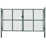 Suzicca Double Door Fence Gate Powder-Coated Steel