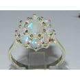 thumbnail image 3 of LBG British Made 14k White Gold Natural Opal Womens Statement Ring - 33 size options - Size, 3 of 6