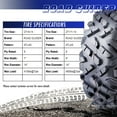 thumbnail image 4 of Full Set ATV UTV Tires 27x9-14 27x9x14 Front & 27x11-14 27x11x14 Rear 6PR Mud, 4 of 9