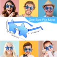 thumbnail image 2 of Gafas de Sol Morcheiong Estrella Sin Montura Paquete Colorido de 30 Azules, 2 of 8